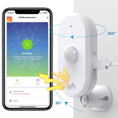 تويا ذكي Wifi Pir الحركة المستشعر نظام الأمن المنزلي كاشف الإنذار تطبيق التحكم عن بعد توقيت التسليح