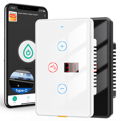 Wifi مفتاح سخان المياه نوع c التوقيت التطبيق الصوتي أليكسا جوجل هوم تويا المنزل الذكي الغلاية اللاسلكية نحن يُحوّل 20A