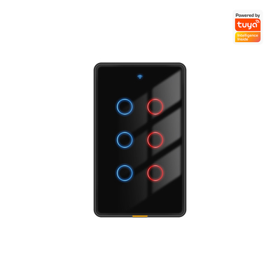 تويا ذكي WiFi 6 Gang ضوء يُحوّل بدون سلك محايد، توقيت، التحكم الصوتي، RF433, اليكسا & جوجل بيت متوافق