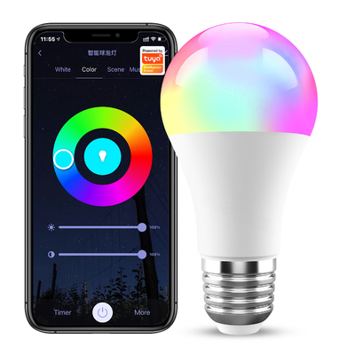 سعر جيد تويا Bulb 10W E27 WiFi ضوء Bulb LED 1000LM RGB Lamp التطبيق يعمل مع أليكسا جوجل هوم جهاز توقيت قابل للتضييق 110v 220v الانترنت