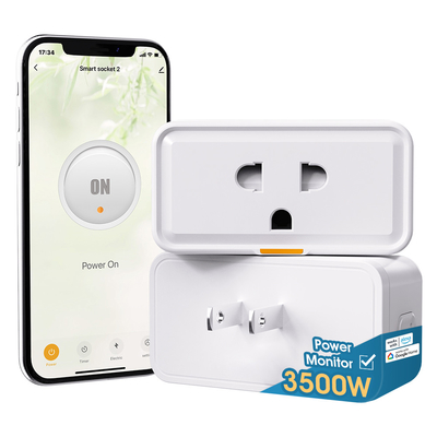 سعر جيد Tuya Smart Plug 16A سوكيت واي فاي مع جهاز مراقبة طاقة التوقيت و Alexa Google Home Smart Life التكامل لأتمتة المنزل الذكي الانترنت