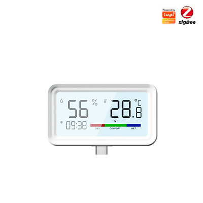 سعر جيد تويا ZigBee جهاز قياس الحرارة اللاسلكي و جهاز استشعار الحرارة المتناهى عن بعد ، التحكم بالبرنامج ، اليكسا و Google Home متوافق الانترنت