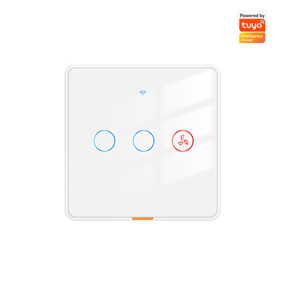 سعر جيد مفتاح المروحة Tuya جهاز ضبط الوقت صوت لا يتطلب سلك محايد الحائط الذكي WiFi RF433 ومفتاح الضوء اللاصق الانترنت