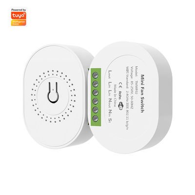 سعر جيد SMATRUL Tuya Wifi Smart Fan Speed Regulation DIY مُحدّد التبديل المصغّر جهاز التحكم عن بُعد على الإطفاء 220 فولت لـ Alexa Google Home الانترنت